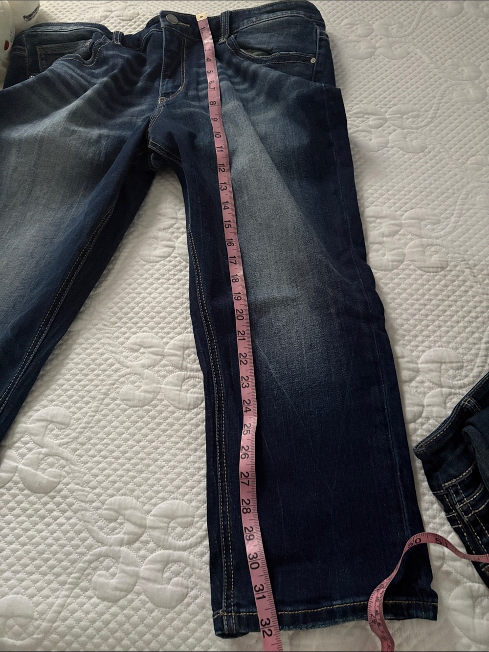 BKE Dark Blue Ankle Crop Jeans - Picture 8 of 8